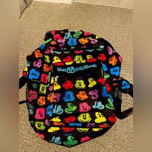 Walt Disney World Multicolored Mickey Mouse Backpack